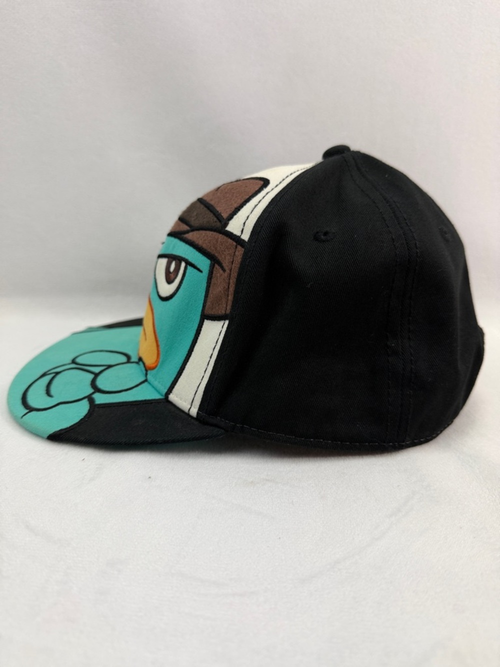 Perry the Platypus Cartoon Cap Teal Brown Orange Black Snapback Trucker Hat - Picture 4 of 6